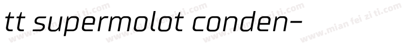 tt supermolot conden字体转换